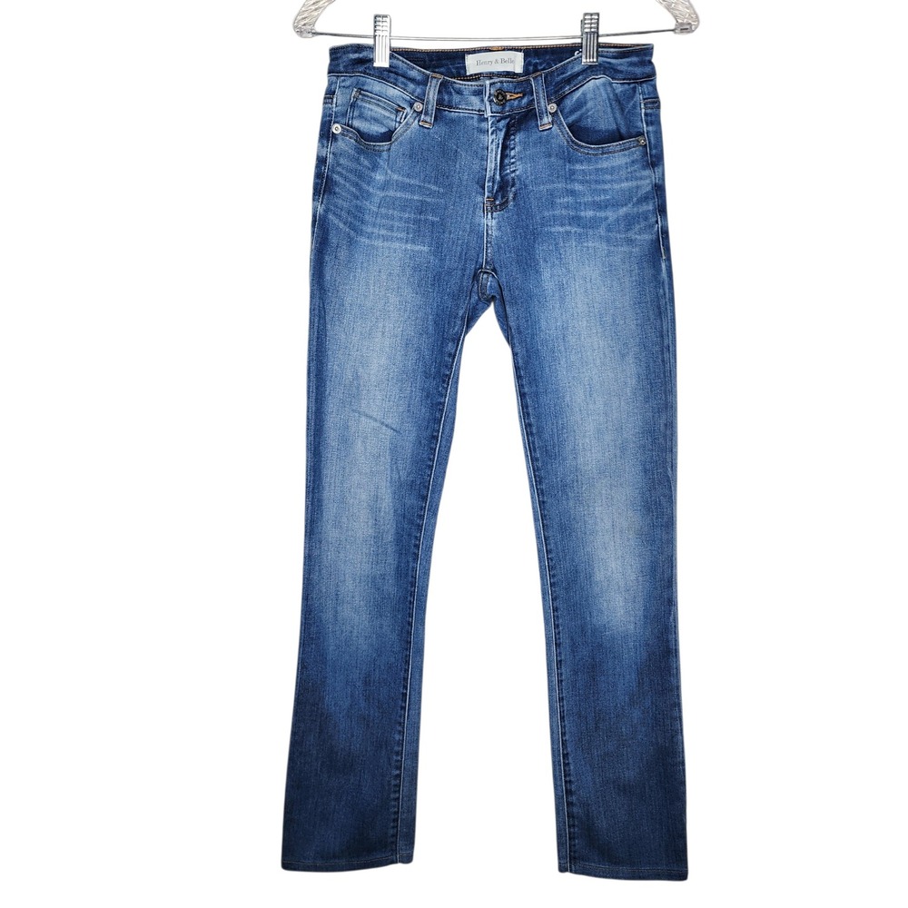 Henry & Belle Lila Straight Leg Blue Jeans‎ Womens Size 26 Medium Wash